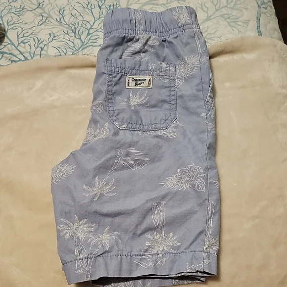 OshKosh B'gosh Light Blue Tropical Print Men's Shorts - Picture 3 of 3